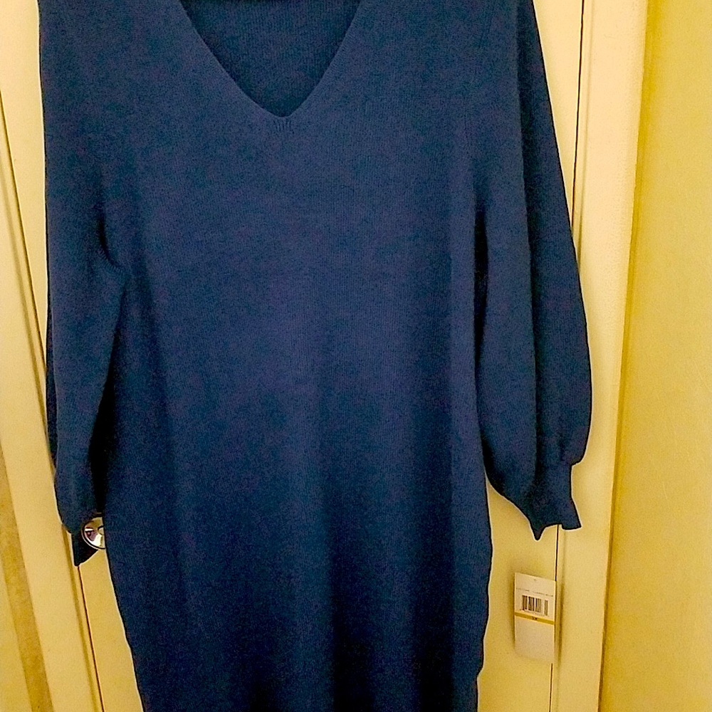 Blue Sweater Dress